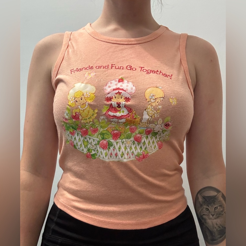 Strawberry Shortcake Orange Tank Top